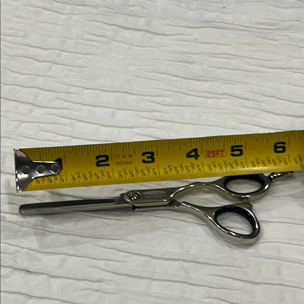 LOGO‎ scissors Cricket Professional Silver Hair Thinning ✂️ texturizing sheers